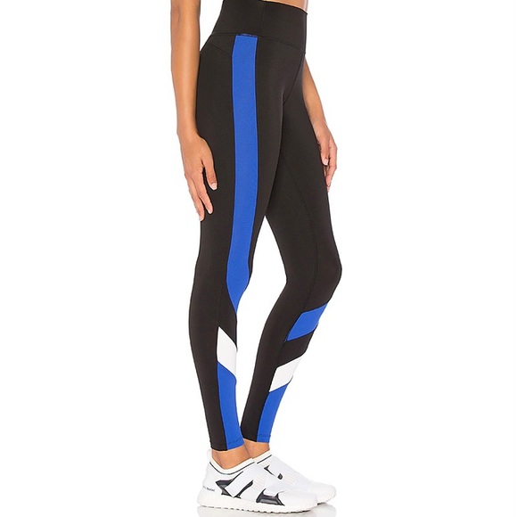 Splits59 Venice Legging in Black Royal & Off White - Picture 2 of 11